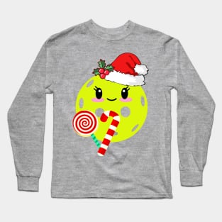 Christmas Pickleball Long Sleeve T-Shirt